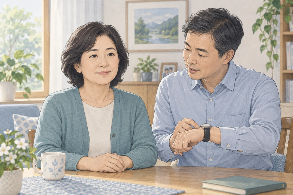 잠깐 멍해지는 동안의 반응을 곁에서 확인하는 모습