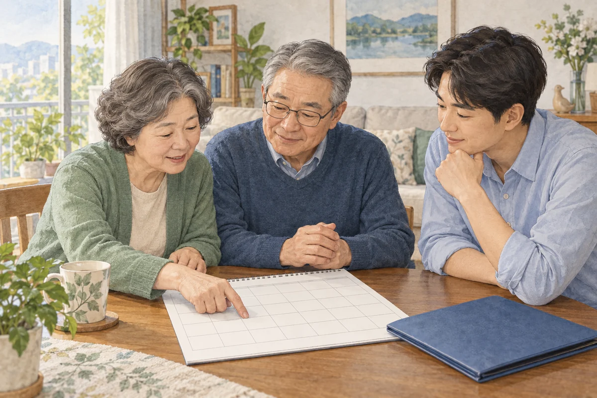 장기요양 갱신 일정과 생활 변화를 확인하는 가족
